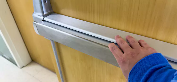 Installing a Push Bar on a Door South Portland
